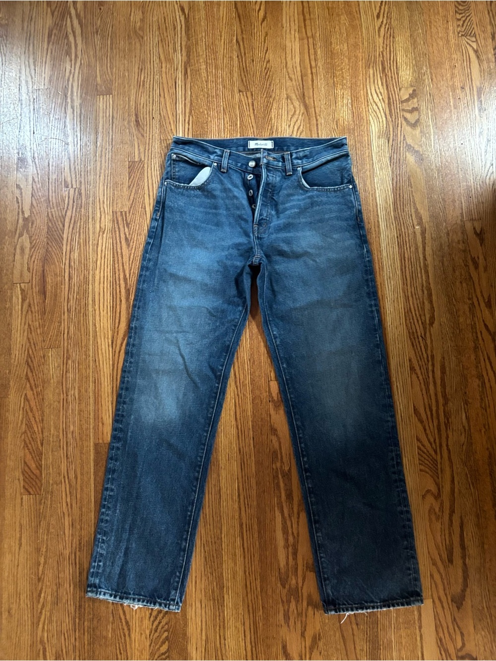 Madewell the dean easy straight Jean women’s size 27
